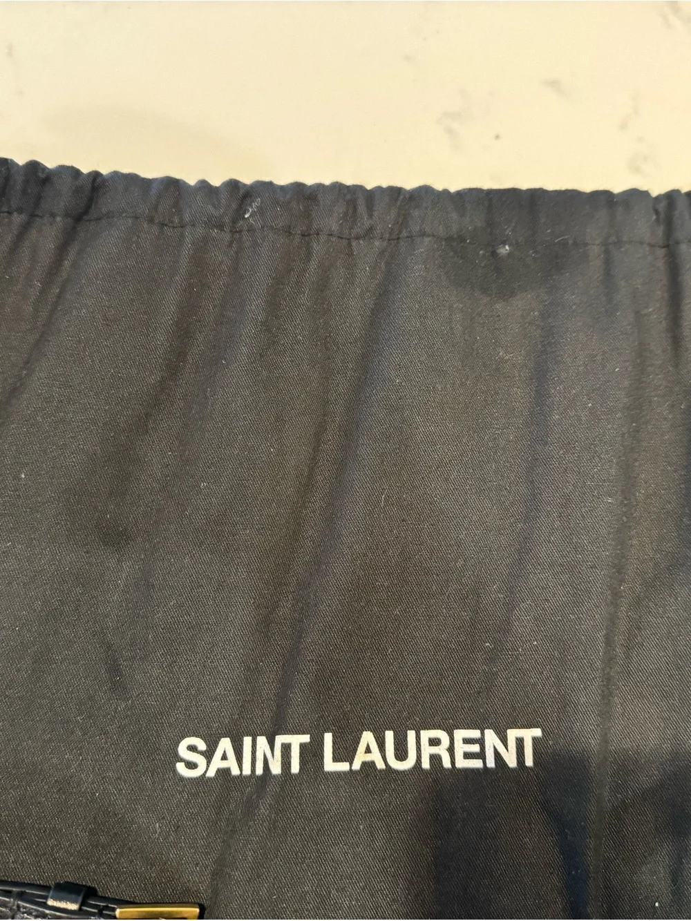 Saint Laurent Black Quilted Camera Crossbody with Gold YSL Logo and Tassel - Picture 13 of 13